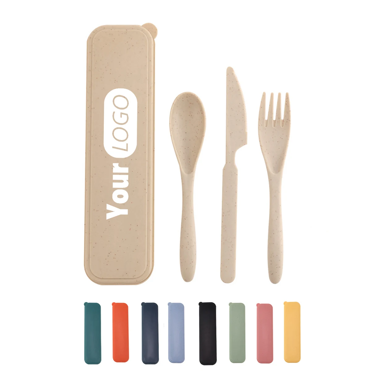 Eco-Friendly Wheat Straw Travel Cutlery Set 1