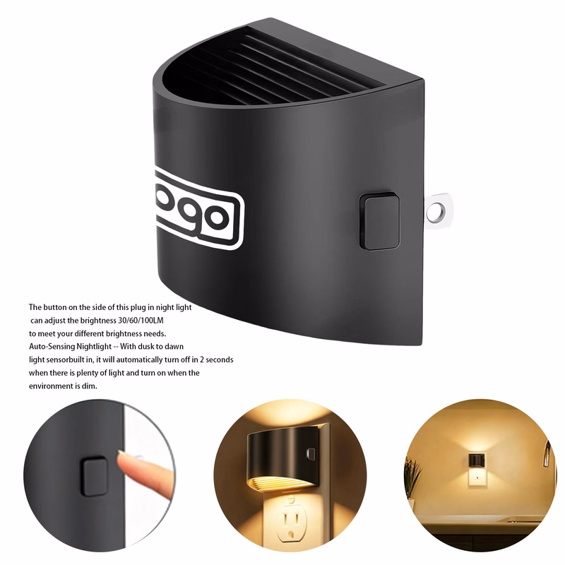 Semi-Circular Plug-In LED Night Light