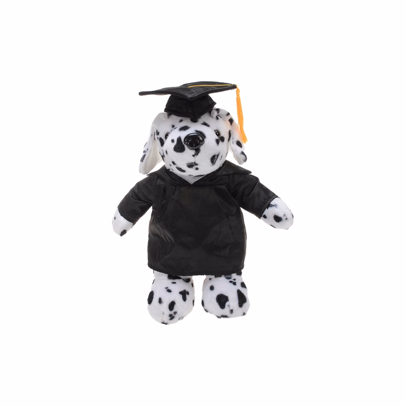 Soft Plush Dalmatian in Graduation Cap & Gown Stuffed Animal