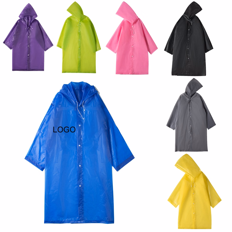 Adult EVA Non-disposable Raincoat