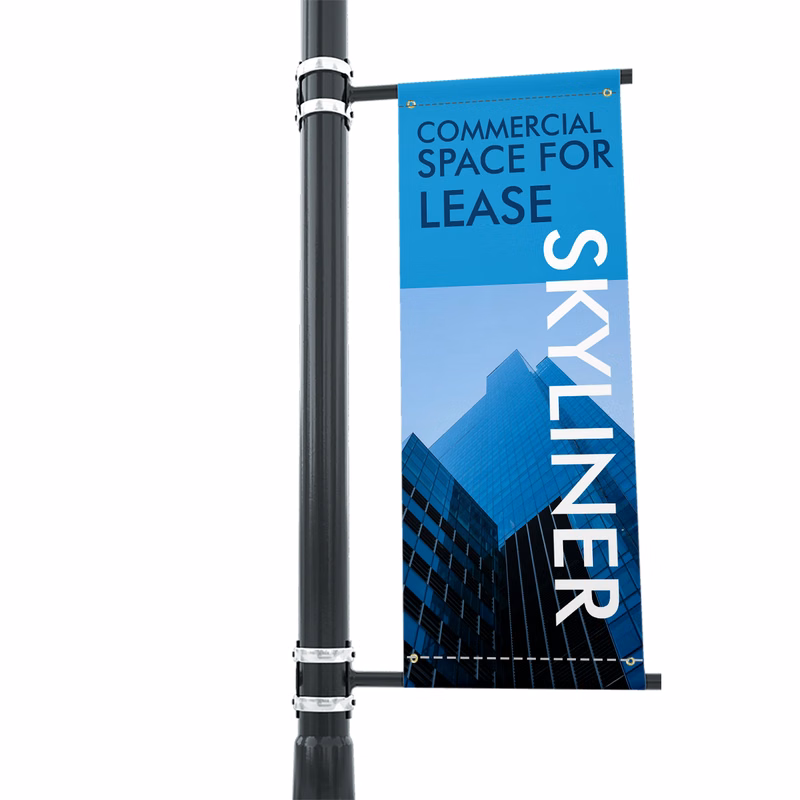 Pole Banners - (1ft x 1ft ) with Top and Bottom Pole Pocket