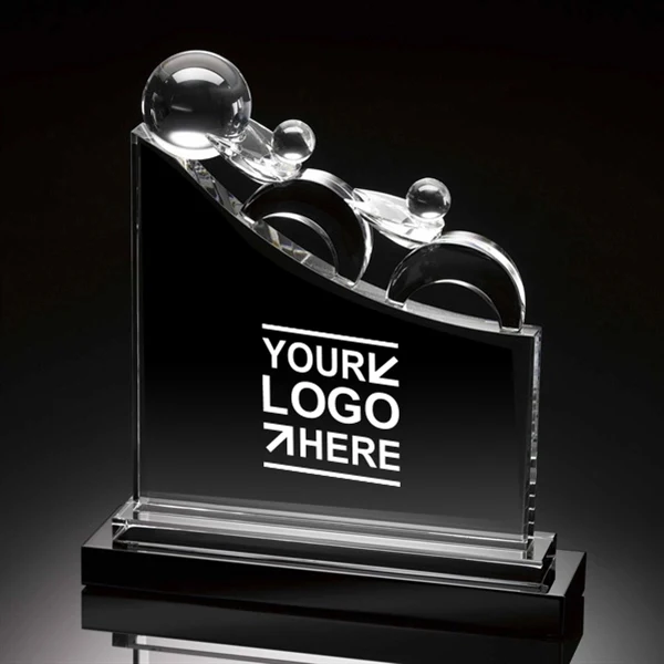 Teamwork 2 Men Crystal Award 1