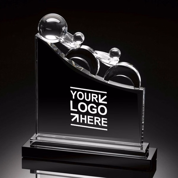 Teamwork 2 Men Crystal Award
