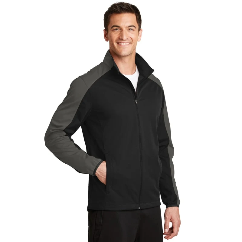 Port Authority Active Colorblock Soft Shell Jacket. 1