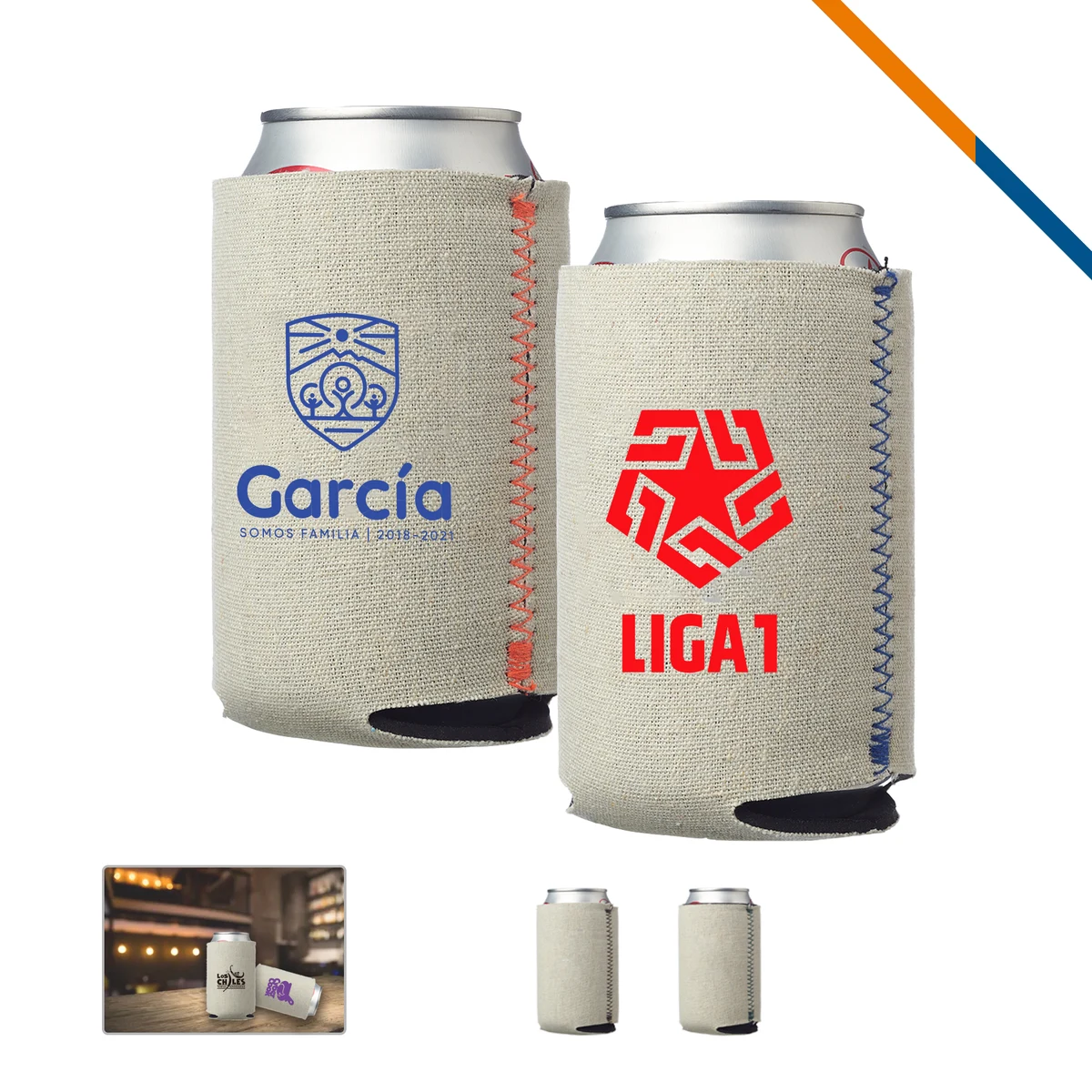 Dean Polyurethane Foam Collapsible Coolie, custom koozie with logo imprint 1
