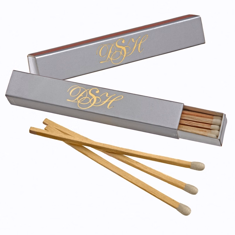Lipstick Fireplace & BBQ Specialty Matchbox 15 Matchsticks (4-inch)