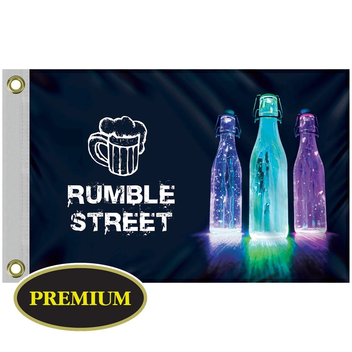 12" x 18" Digitally Printed Single Reverse Knitted Polyester Flags 1