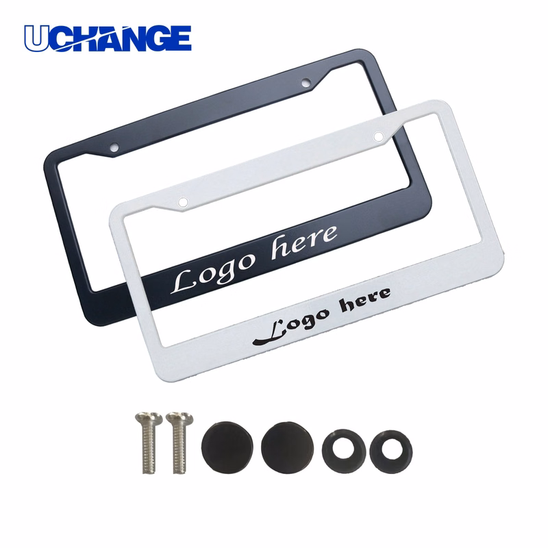 Easy-to-Install Stainless Steel License Plate Frame