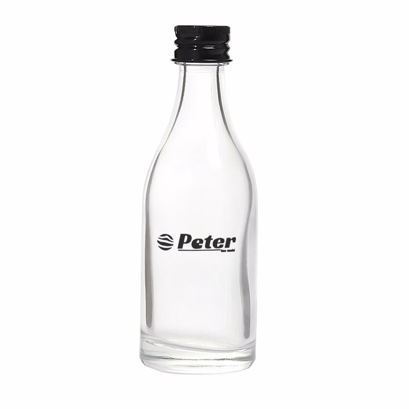 1.8 oz Clear Glass Bottle with Sealed Lid