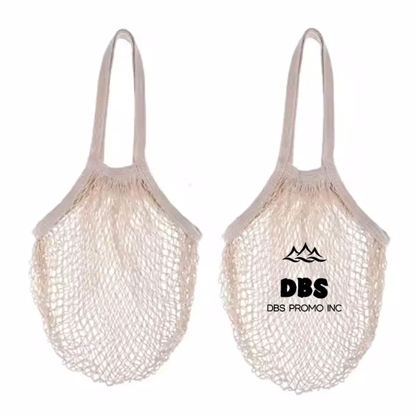 Eco-Friendly Grocery Cotton Mesh Tote Bag
