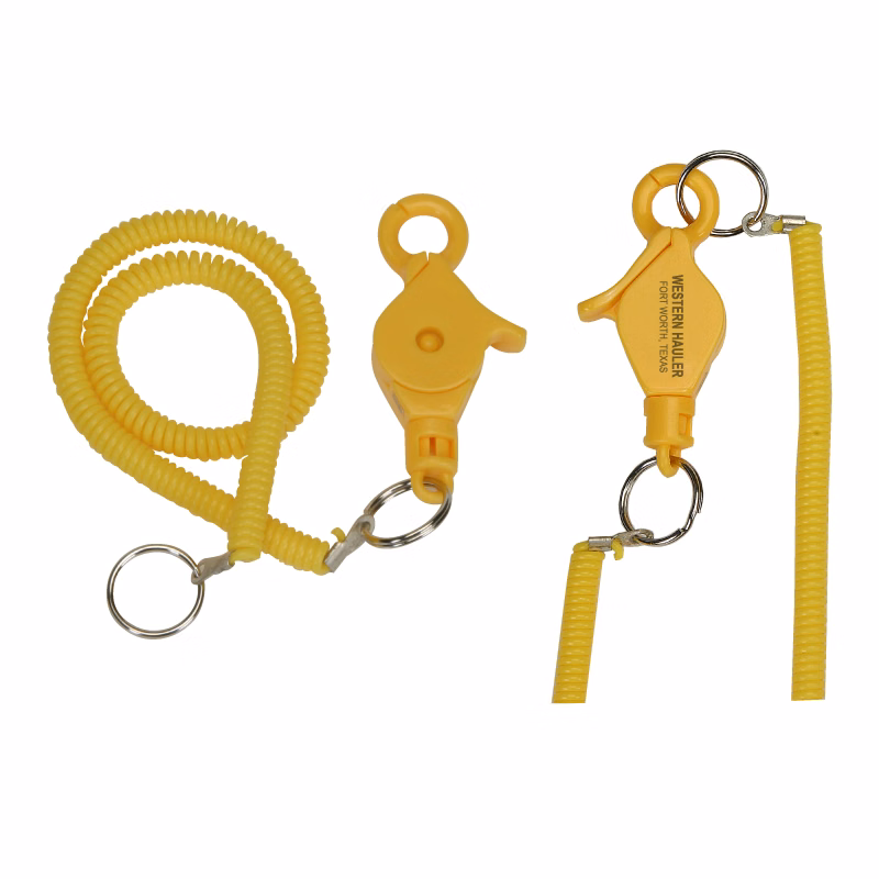Clearance Item! "Lobster" Clip w/12" Long Coil Keyring