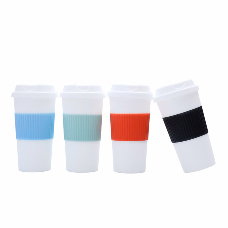 16 oz Solid Color Portable Thickened Coffee Cup