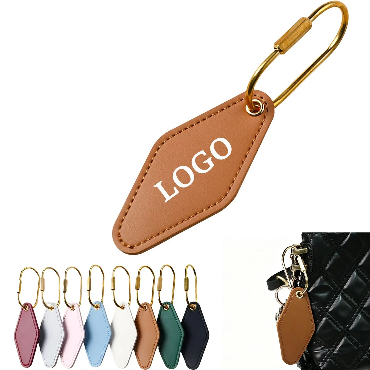 MOQ 30 Piece Custom Leather Key Ring 1
