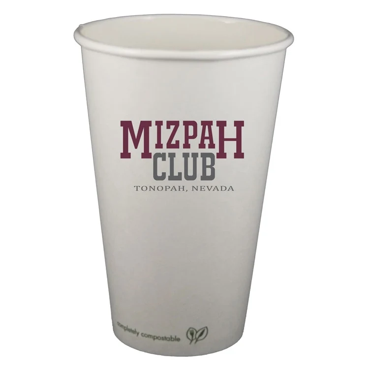 16 oz. Eco-Friendly Compostable Paper Hot Cup 1
