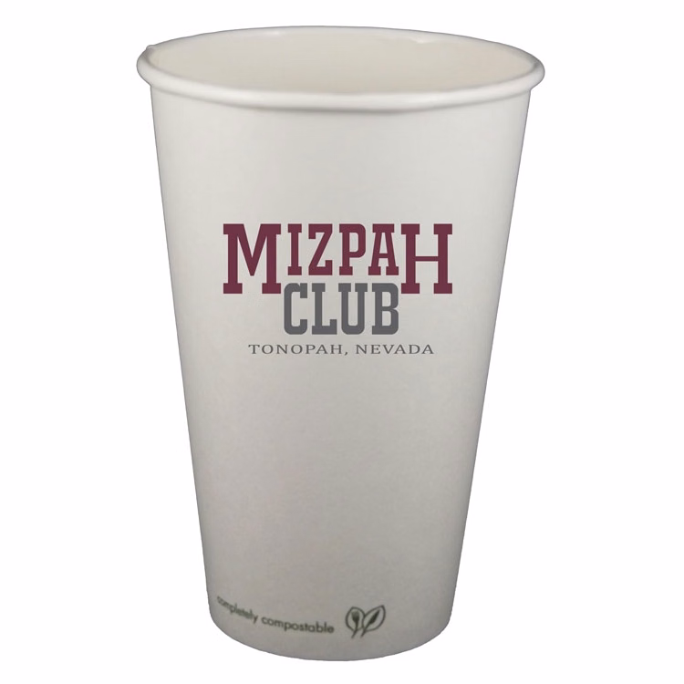 16 oz. Eco-Friendly Compostable Paper Hot Cup