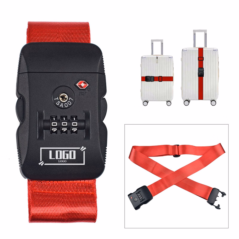 Adjustable Luggage Strap With TSA Approved Lock For Travel