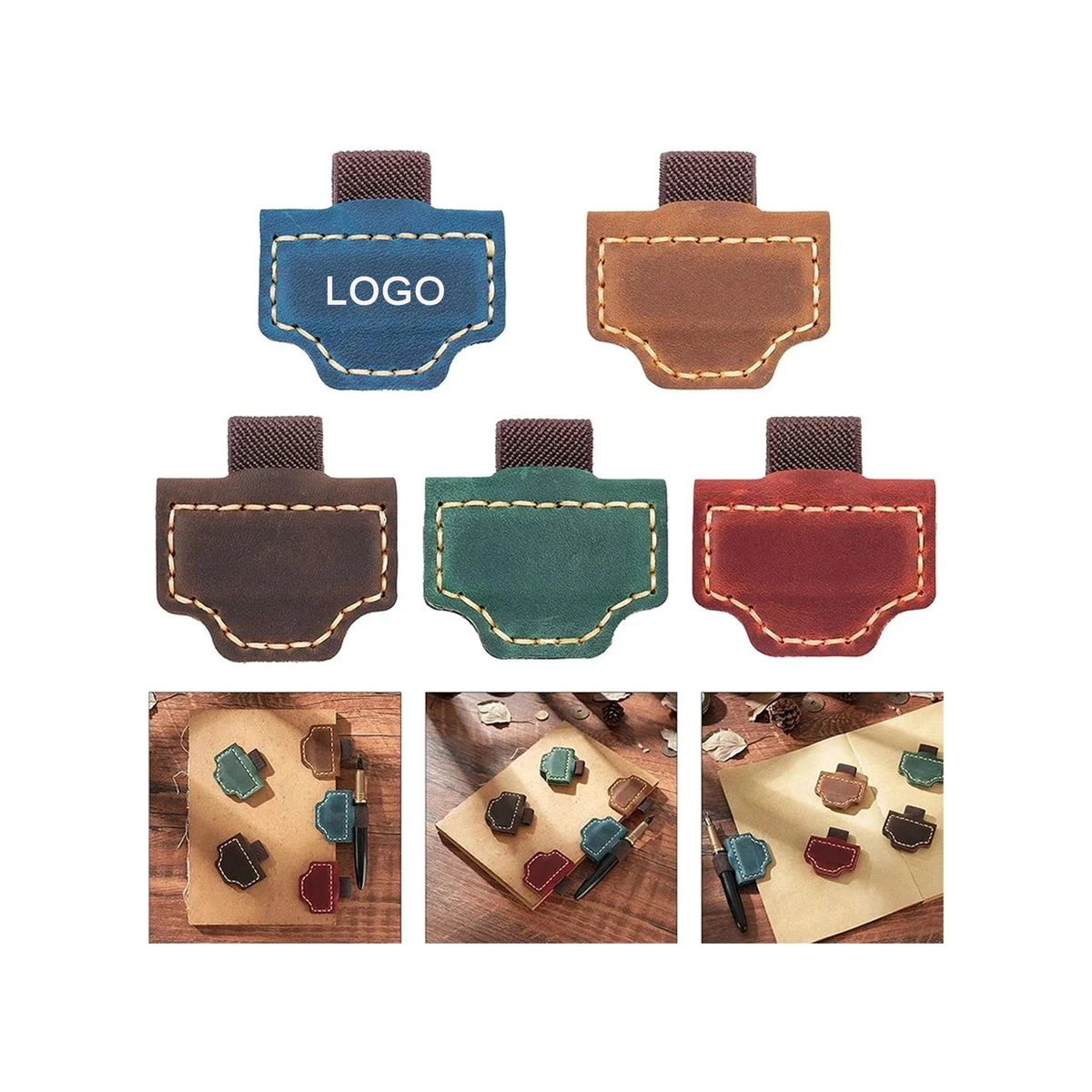 Retro Style Faux Leather Magnetic Page Marker for Book Lover 1
