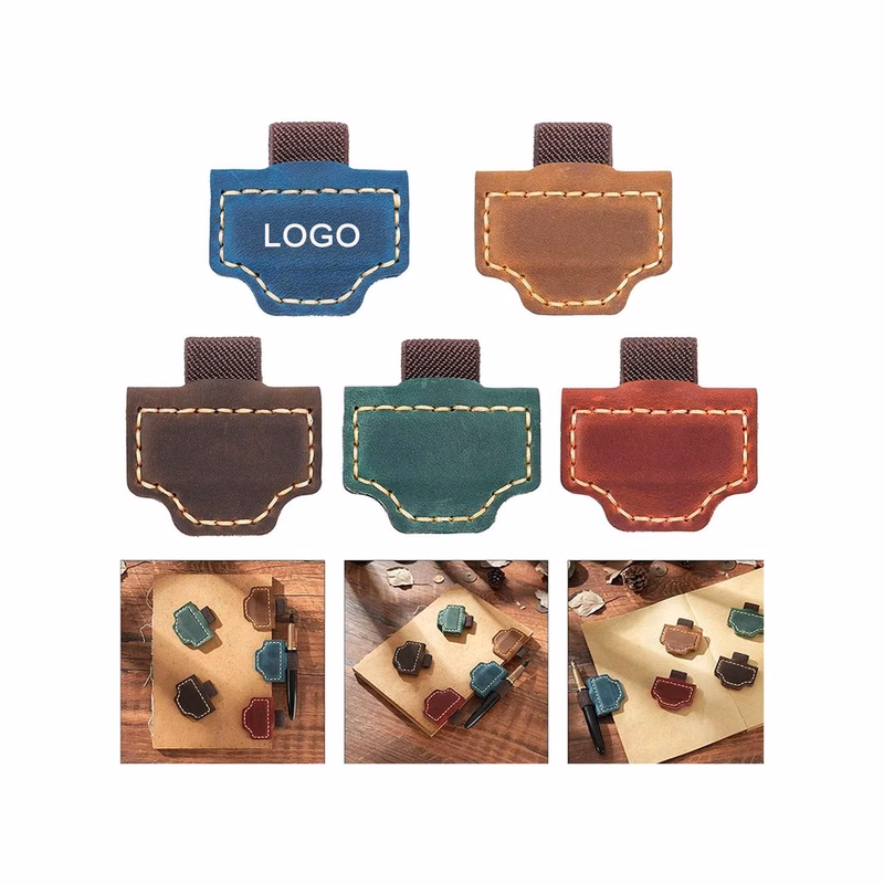 Retro Style Faux Leather Magnetic Page Marker for Book Lover