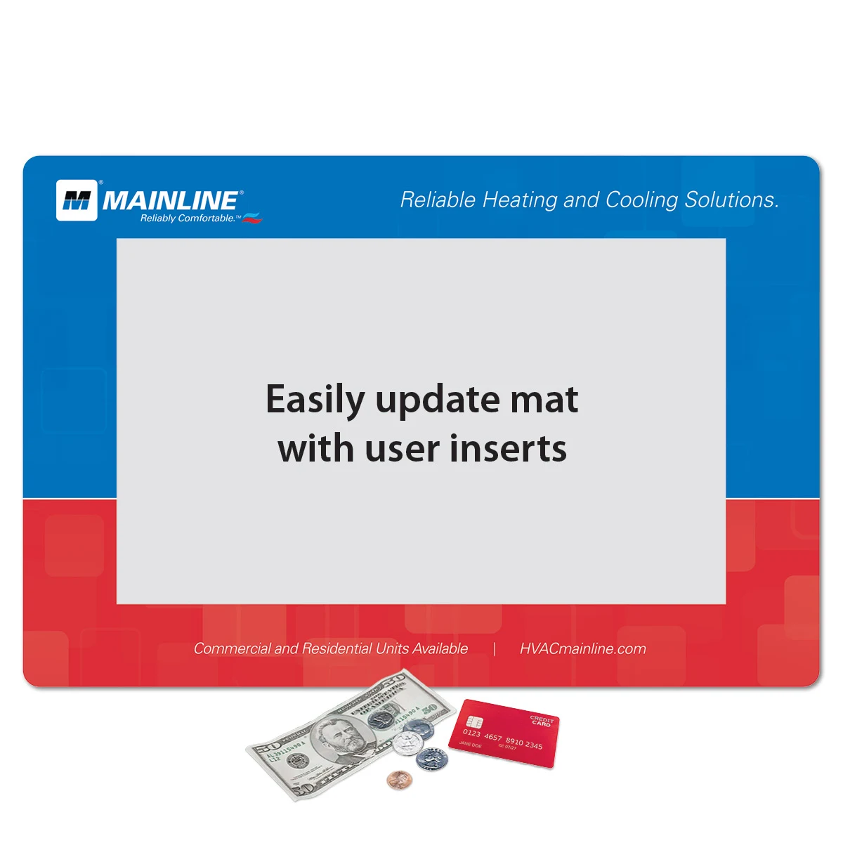 Frame-It Flex Barely There Ultra Thin Window Counter Mat-12"x18"x.020" 1