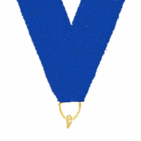 0.875" x 30" Blue Snap Clip Stock Ribbon