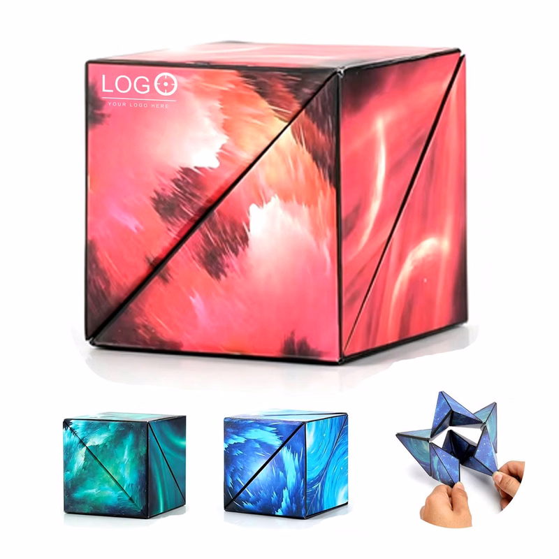 Plastic Magnetic Shape-Shifting Puzzle Cube Stress Toys