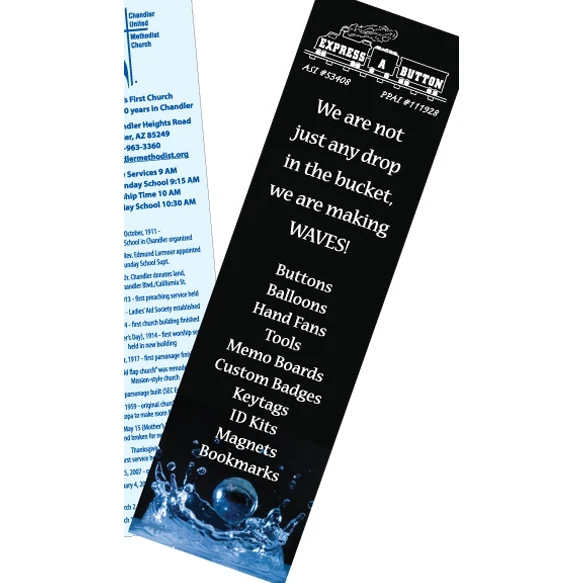 12 Point Laminated Card Stock Bookmark (1 1/2"x5") 1