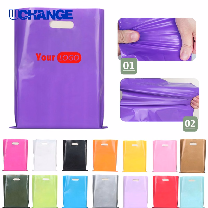 Retail HDPE Four-Finger Bag for Shopping Use
