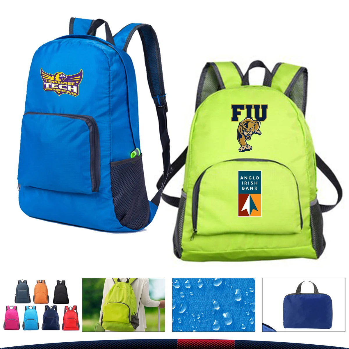Pedec Folding Backpack, custom backpack with logo imprint 1