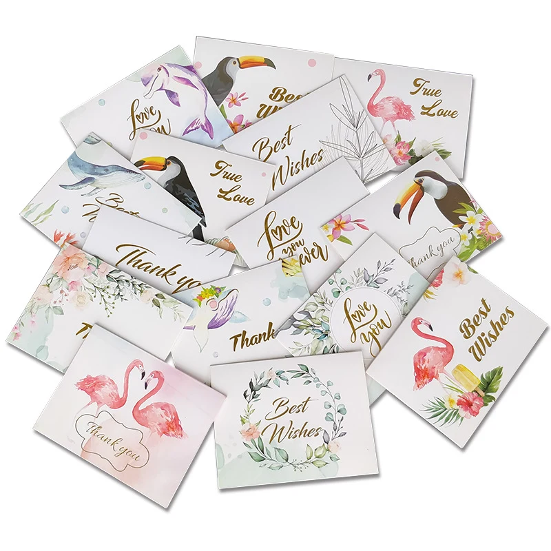 Gold Stamping Folding Greeting Card (5 1/2" x 3 5/8") 1