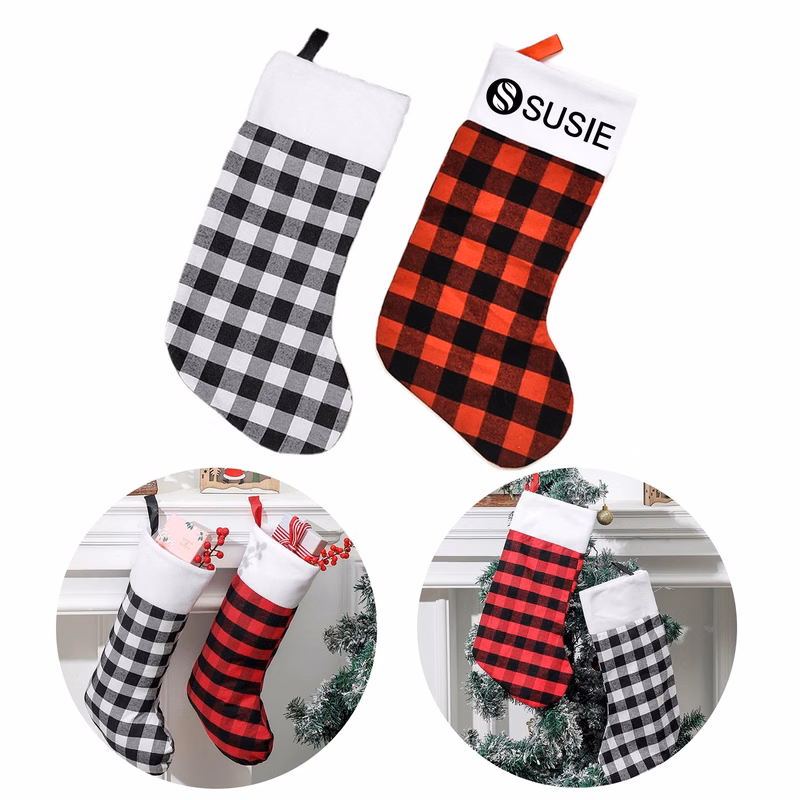 Buffalo Plaid Christmas Stockings