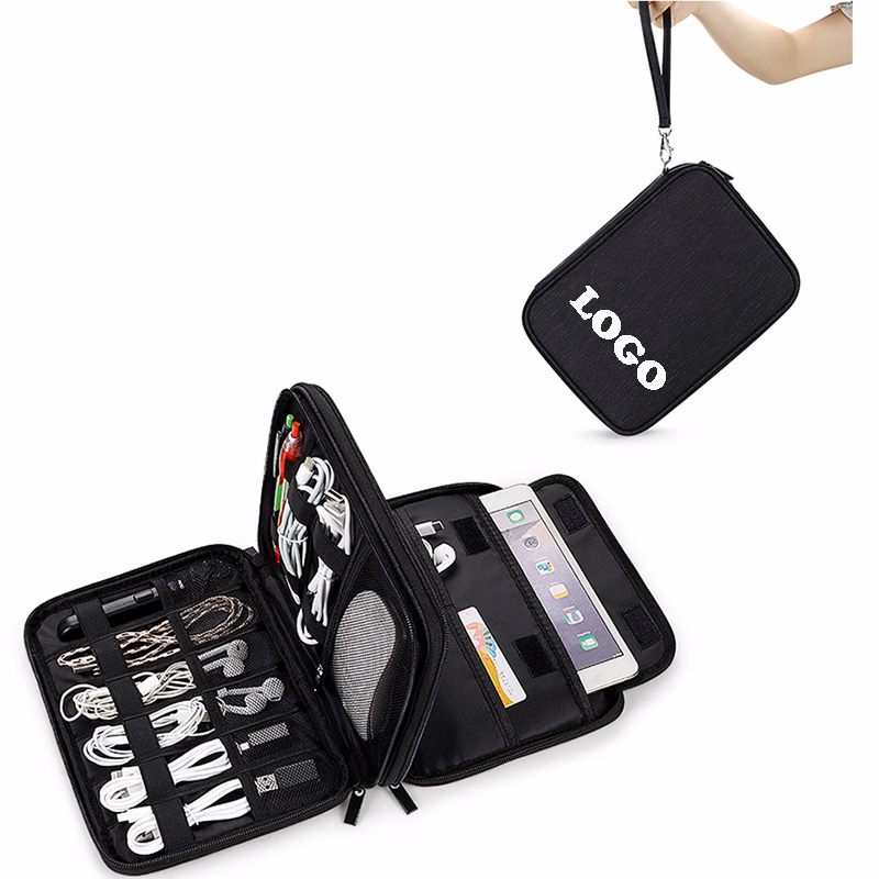 Waterproof Double-Layer Travel Cable Organizer Bag Electronic Accessories