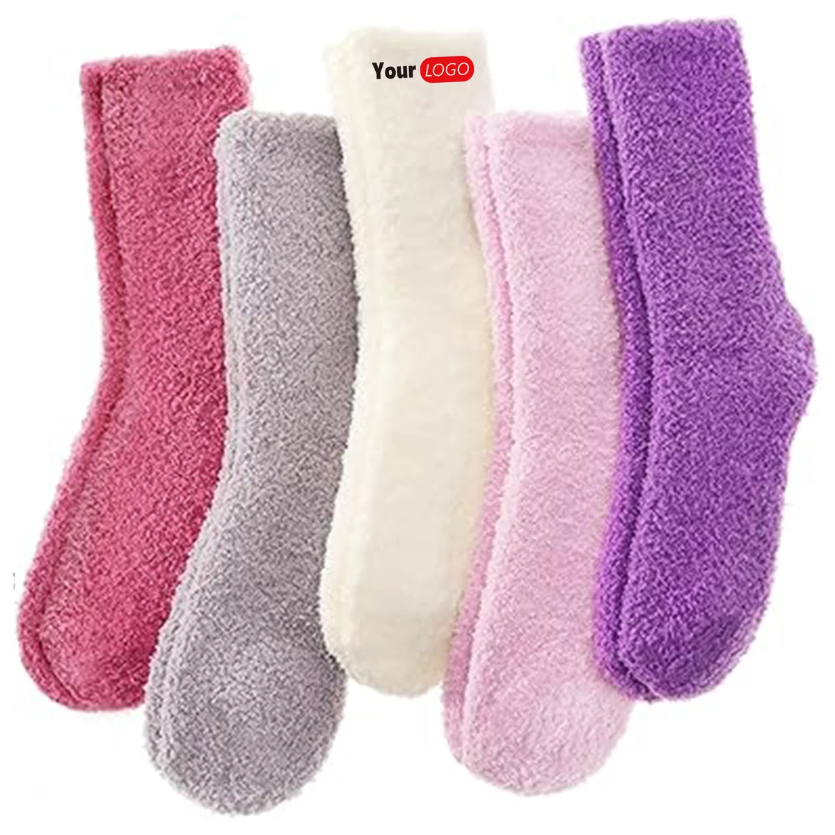 Plush Women's Fuzzy Socks Cozy Fluffy Comfort 1