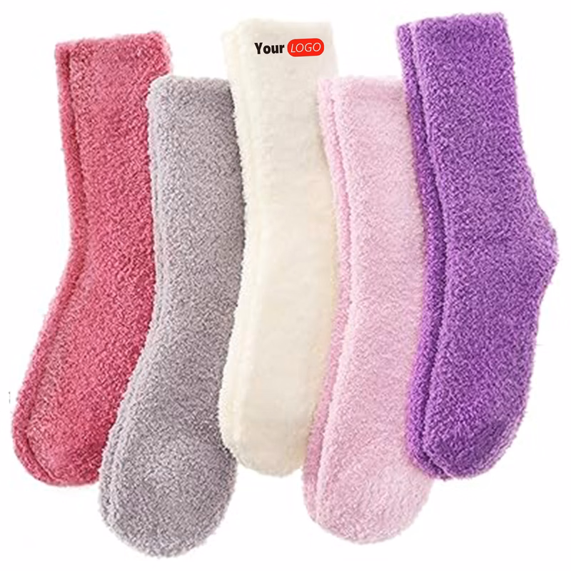 Plush Women's Fuzzy Socks Cozy Fluffy Comfort