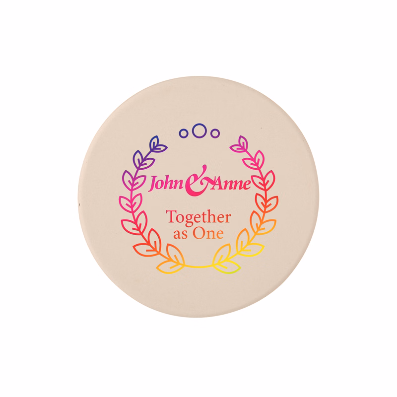 Round Ceramic Coaster (Full Color Imprint)
