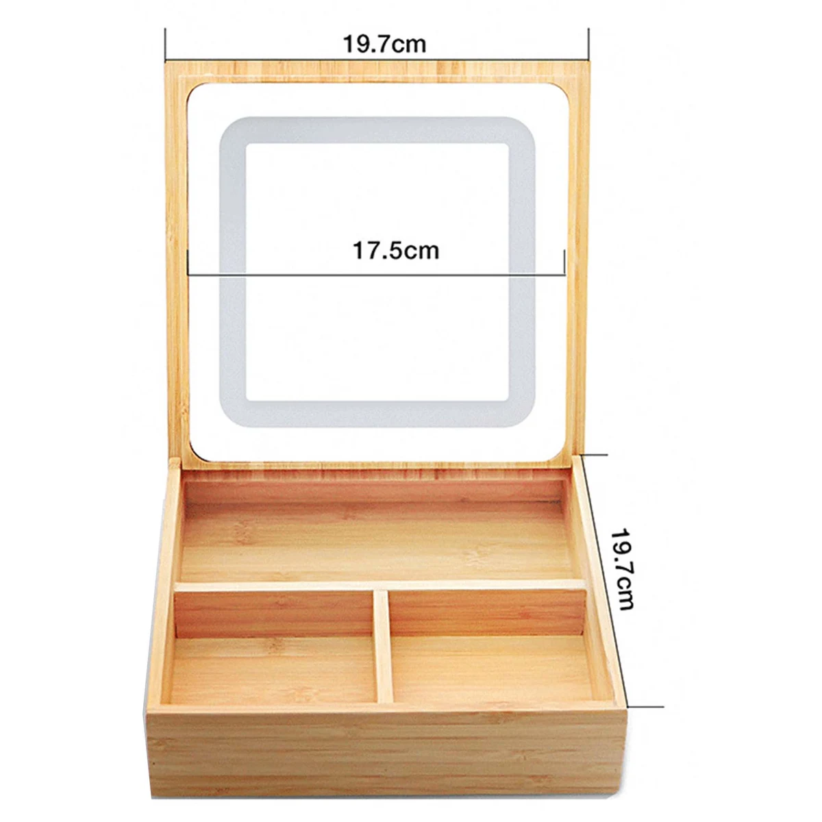 Bamboo Lighted Makeup Mirror 1