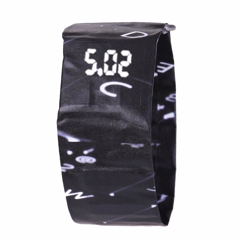 Tyvek Paper Magnetic Waterproof Customizable Digital Watch