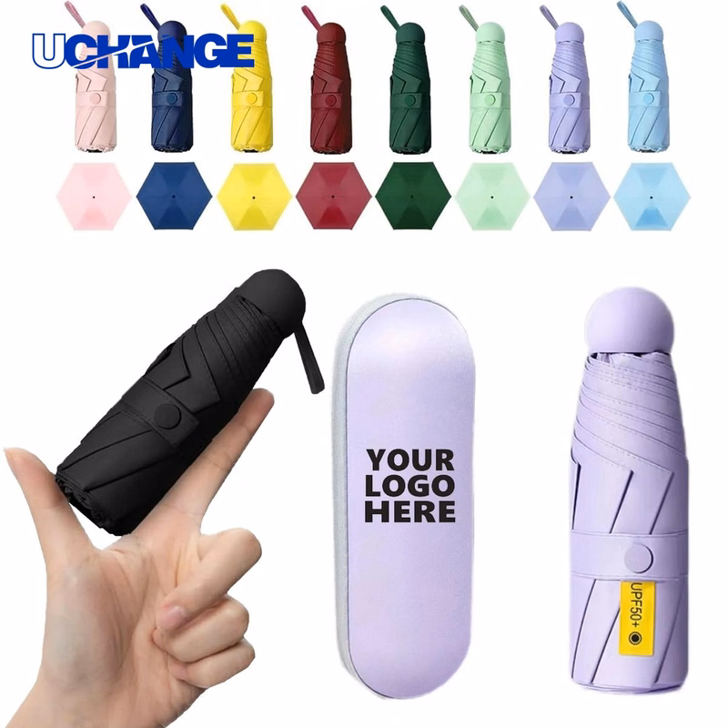 Mini Capsule Folding Sun Umbrella for Travel