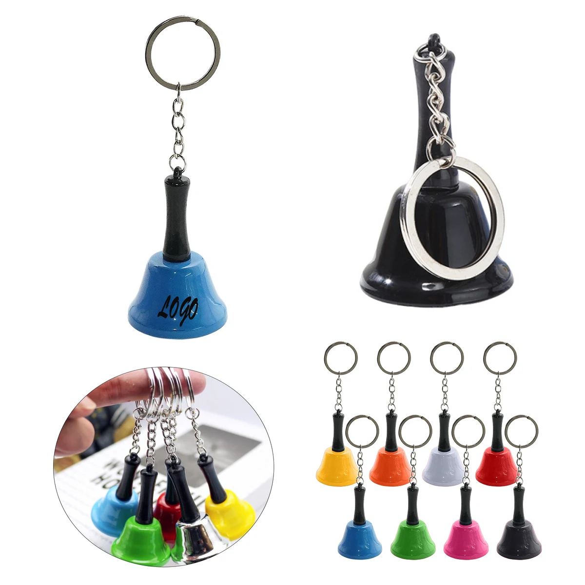 Christmas Pendant Mini Hand Cranked Bell Decoration 1