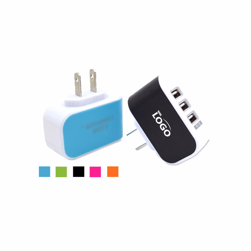 Customizable 3 USB Led Luminous Charger