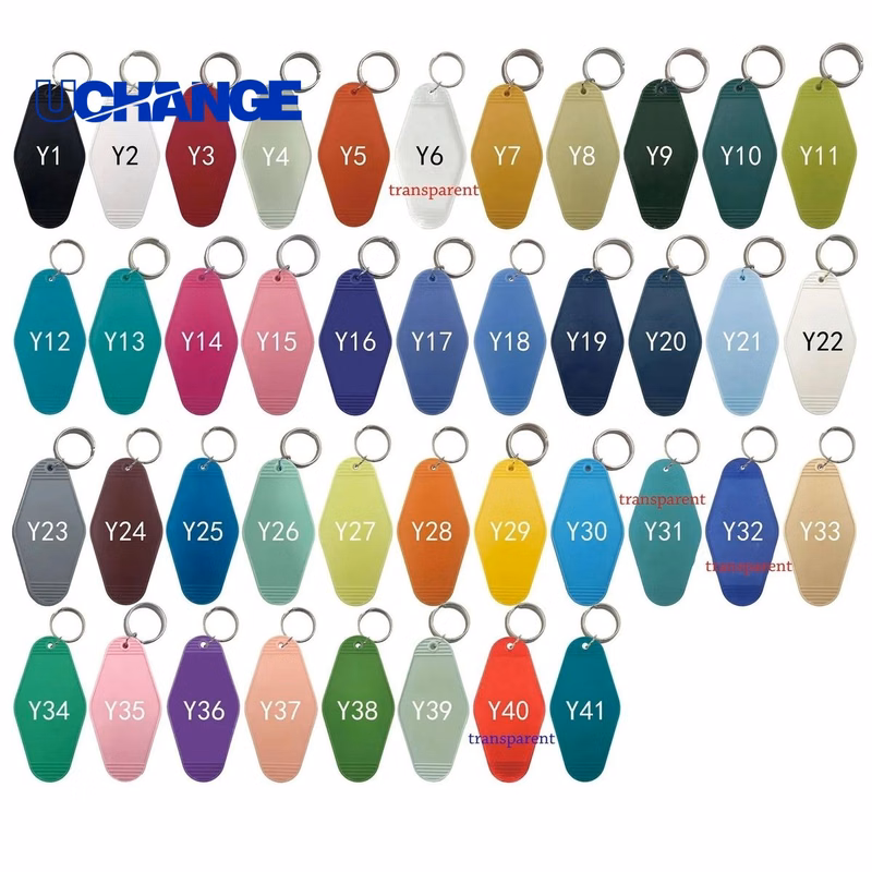 Vintage Motel Keychain Luggage Tag Label for Branding