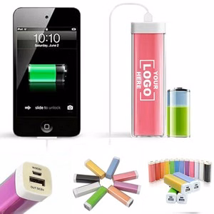Cylindrical Portable Power Bank 2600mah