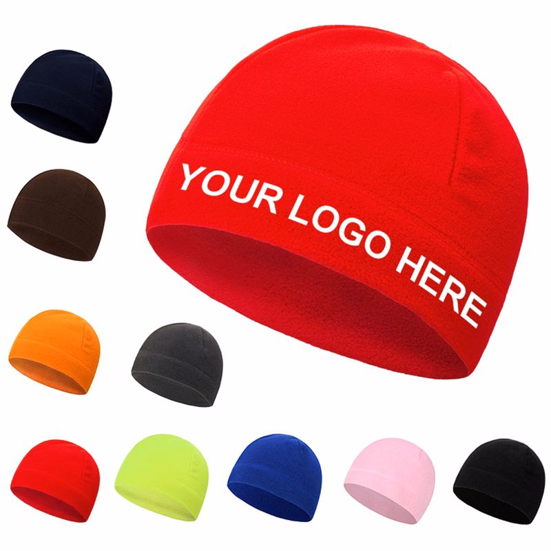 Multi Color Fleece Warm Winter Beanie Hat