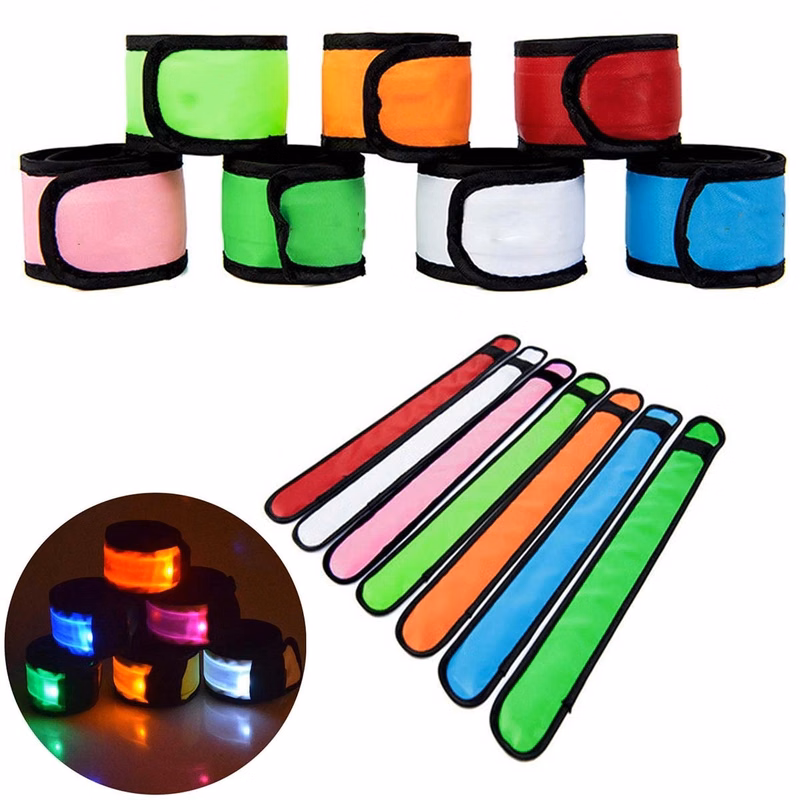 Led Flashing Party Slap Bracelet Including Insulating Sheet