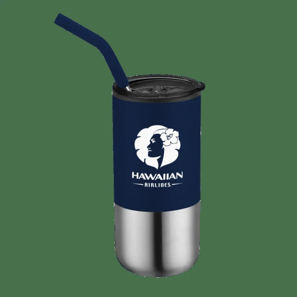 Destin 16oz Double Wall Tumbler w Straw 1