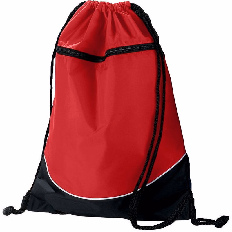 Tri-Color Drawstring Backpack
