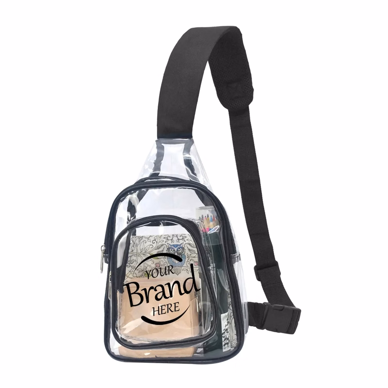 Stadium Approved PVC Clear Crossbody Bag
