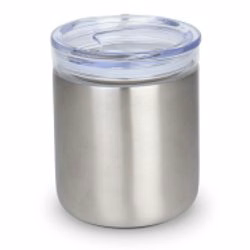 Glasgow  10 Oz. Double-Walled Stainless Tumbler w/Glass Insert