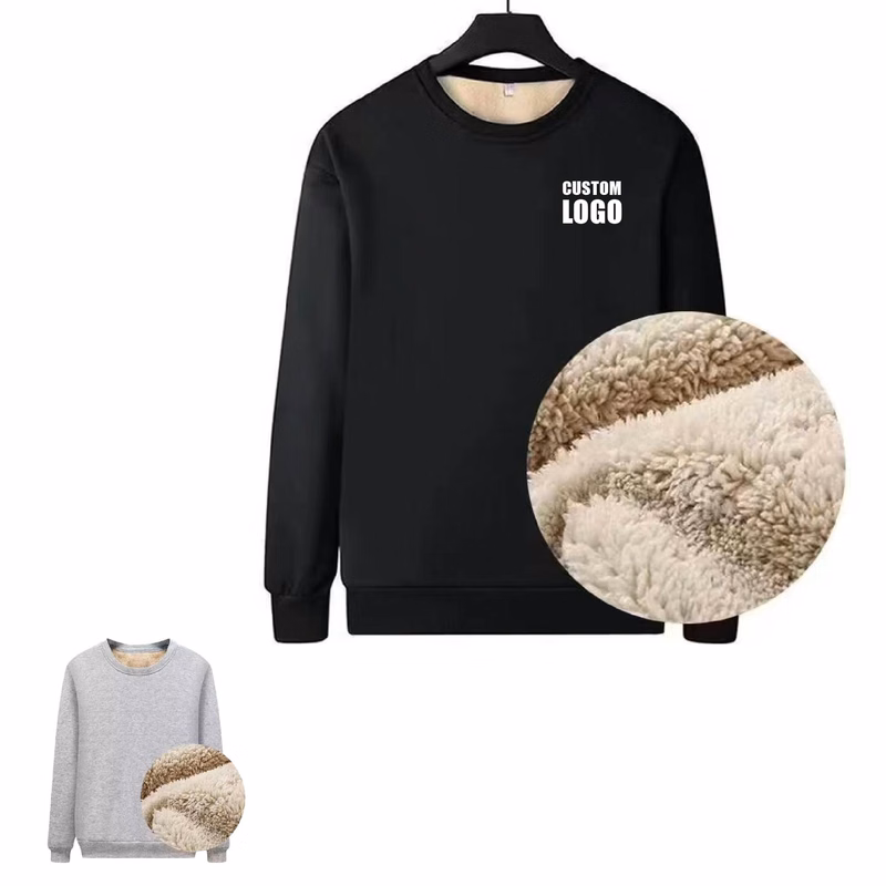 Thickened Black Loose Sweatshirt