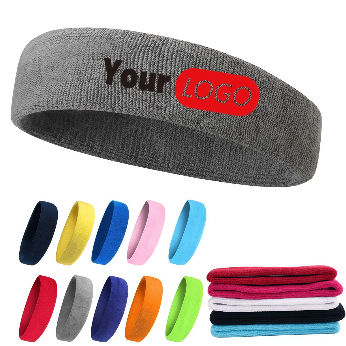 Embroidered Sports Headband MOQ20 1