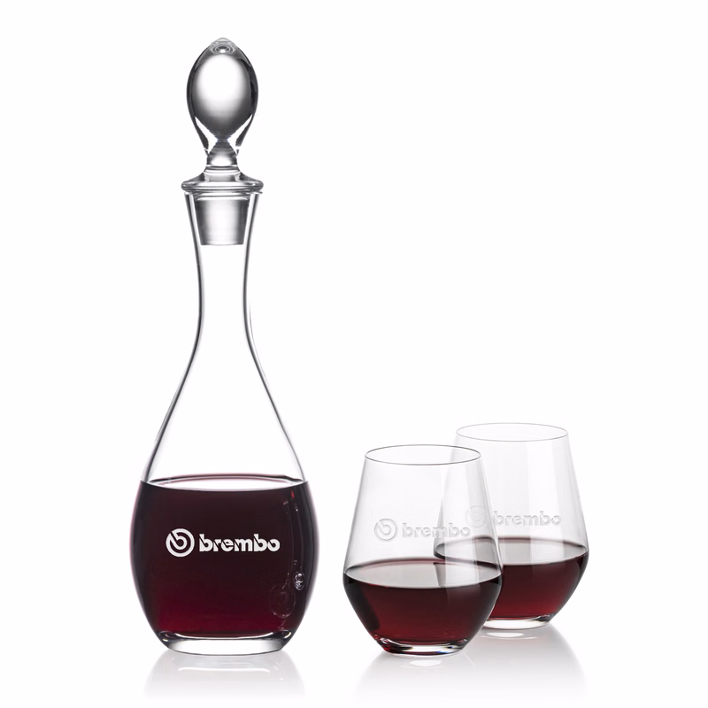 Malvern Decanter & Reina Stemless Wine